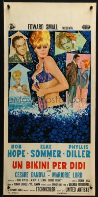 2p245 BOY DID I GET A WRONG NUMBER Italian locandina 1966 Hope & Phyllis Diller, sexy Elke Sommer!