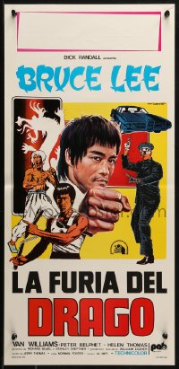 2p284 GREEN HORNET Italian locandina 1975 different art of Bruce Lee as Kato by Tarantelli!