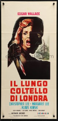 2p319 PSYCHO-CIRCUS Italian locandina 1968 most horrifying syndicate of evil, sexy girl terrorized!
