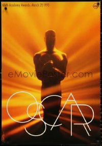 2r004 65th ANNUAL ACADEMY AWARDS 25x36 1sh 1993 Oscar statuette, Saul Bass design!