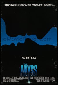 2r024 ABYSS int'l 1sh 1989 directed by James Cameron, Ed Harris, different silhouette art!