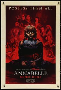 2r055 ANNABELLE COMES HOME teaser DS 1sh 2019 welcome to The Conjuring universe, possess them all!