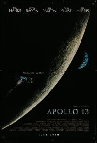 2r061 APOLLO 13 advance 1sh 1995 Ron Howard directed, Tom Hanks, image of module in moon's orbit!