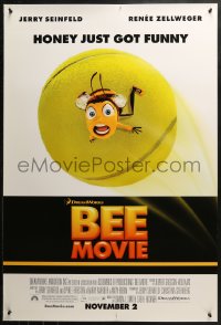 2r110 BEE MOVIE advance 1sh 2007 Jerry Seinfeld, Renee Zellweger, cool different image