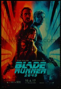 2r136 BLADE RUNNER 2049 teaser DS 1sh 2017 great montage image with Harrison Ford & Ryan Gosling!