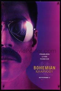 2r144 BOHEMIAN RHAPSODY style A teaser DS 1sh 2018 Rami Malek in the title role as Freddie Mercury!