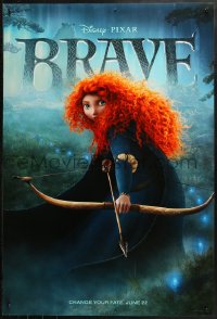 2r152 BRAVE advance DS 1sh 2012 Disney/Pixar fantasy cartoon set in Scotland, cool close image!