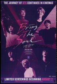2r156 BRING THE SOUL advance 1sh 2019 South Korean BTS pop music, their journey continues in theaters!