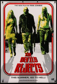 2r248 DEVIL'S REJECTS teaser DS 1sh 2005 Rob Zombie, they must be stopped, this summer, go to hell!