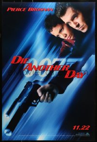 2r251 DIE ANOTHER DAY teaser DS 1sh 2002 Pierce Brosnan as James Bond & Halle Berry as Jinx!