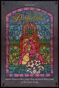 2r258 DONKEY SKIN 1sh 1975 Jacques Demy's Peau d'ane, stained glass fairytale art by Lee Reedy!