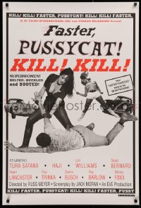 2r299 FASTER, PUSSYCAT! KILL! KILL! 1sh R1995 Russ Meyer's best, Satana, Haji, superwomen!