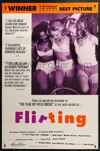2r309 FLIRTING 1sh 1992 great image of sexy Nicole Kidman & Thandie Newton in their underwear!