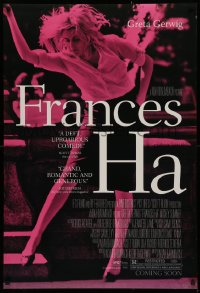 2r313 FRANCES HA advance DS 1sh 2012 image of Greta Gerwig in the title role!