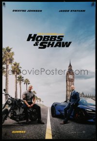 2r420 HOBBS & SHAW teaser DS 1sh 2019 Fast & Furious, Dwayne The Rock Johnson & Statham, Summer!