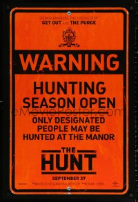 2r432 HUNT teaser DS 1sh 2019 warning, only designated people may be hunted at the manor, shelved!