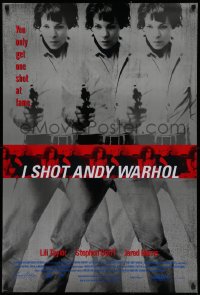 2r434 I SHOT ANDY WARHOL 1sh 1996 cool multiple images of Lili Taylor pointing gun!