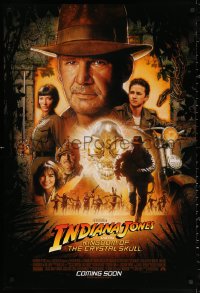 2r445 INDIANA JONES & THE KINGDOM OF THE CRYSTAL SKULL int'l advance DS 1sh 2008 Drew, Coming Soon!