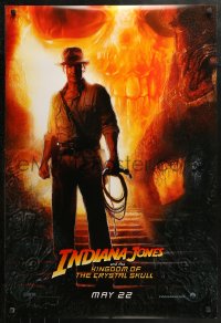 2r447 INDIANA JONES & THE KINGDOM OF THE CRYSTAL SKULL teaser DS 1sh 2008 May 22 style, Drew!