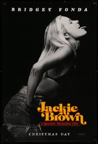 2r472 JACKIE BROWN teaser 1sh 1997 Quentin Tarantino, profile portrait of sexy Bridget Fonda!