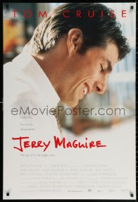 2r475 JERRY MAGUIRE int'l DS 1sh 1996 close up of Tom Cruise, directed by Cameron Crowe!