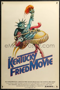 2r498 KENTUCKY FRIED MOVIE 1sh 1977 John Landis directed comedy, wacky tennis shoe art!