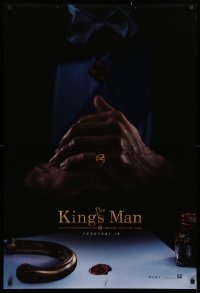 2r507 KING'S MAN teaser DS 1sh 2020 Ralph Fiennes, sinister folded hands with ring and cane!