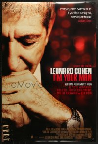 2r533 LEONARD COHEN: I'M YOUR MAN DS 1sh 2005 Lian Lunson musical documentary, U2!