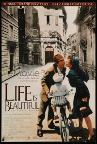 2r537 LIFE IS BEAUTIFUL DS 1sh 1998 Roberto Benigni's La Vita e bella, Nicoletta Braschi