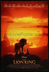 2r544 LION KING advance DS 1sh 2019 Walt Disney live action/CGI, Donald Glover as Simba, Pride Rock!