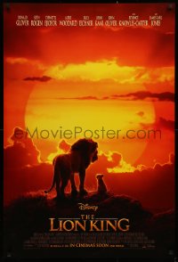 2r545 LION KING int'l advance DS 1sh 2019 Walt Disney live action/CGI, Donald Glover as Simba!