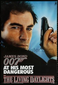 2r553 LIVING DAYLIGHTS int'l teaser 1sh 1987 Timothy Dalton as the most dangerous James Bond ever!