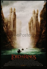 2r559 LORD OF THE RINGS: THE FELLOWSHIP OF THE RING advance DS 1sh 2001 J.R.R. Tolkien, Argonath!