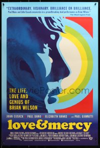 2r571 LOVE & MERCY DS 1sh 2015 Cusack in title role as older Brian Wilson, Paul Dano as the younger!