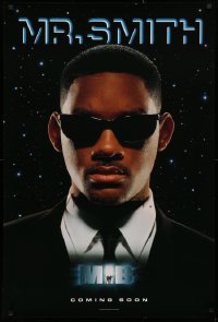2r613 MEN IN BLACK teaser DS 1sh 1997 cool super close-up of Mr. Will Smith in shades!