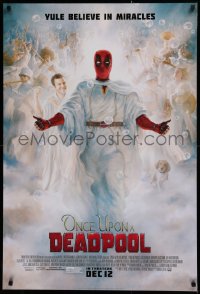 2r656 ONCE UPON A DEADPOOL style B advance DS 1sh 2018 Ryan Reynolds, wacky heavenly image!