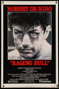 2r718 RAGING BULL 1sh 1980 Hagio art of Robert De Niro, Martin Scorsese boxing classic!
