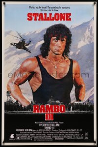 2r721 RAMBO III 1sh 1988 Sylvester Stallone returns as John Rambo, this time is for his friend!