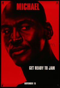 2r810 SPACE JAM teaser DS 1sh 1996 cool close-up of basketball star Michael Jordan!