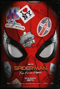 2r825 SPIDER-MAN: FAR FROM HOME teaser DS 1sh 2019 Marvel Comics, Tom Holland in title role!