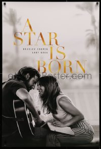 2r836 STAR IS BORN teaser DS 1sh 2018 Bradley Cooper stars and directs, romantic image w/Lady Gaga!
