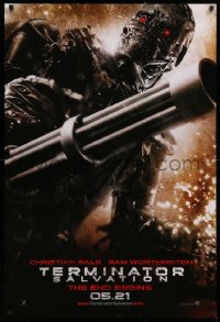 2r874 TERMINATOR SALVATION teaser DS 1sh 2009 05.21 style, Christian Bale, the end begins!