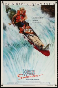 2r962 WHITE WATER SUMMER signed 1sh 1987 by artist Robert B. Rodriguez, adventure with attitude!