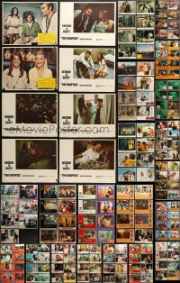 2s077 LOT OF 223 LOBBY CARDS 1960s-1970s incomplete sets from a variety of different movies!