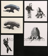 2s024 LOT OF 5 SIGNED ALIEN ART PRINTS 2010s all autographed by artist Andrew Swainson!