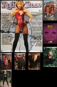 2s322 LOT OF 8 UNFOLDED BUFFY THE VAMPIRE SLAYER COMMERCIAL POSTERS 2000s Sarah Michelle Gellar!