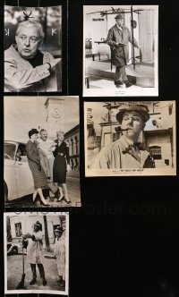 2s025 LOT OF 5 JACQUES TATI NEWS PHOTOS 1950s-1970s the legendary French actor/director!