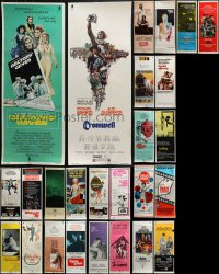 2s343 LOT OF 30 MOSTLY UNFOLDED INSERTS 1960s-1970s great images from a variety of movies!