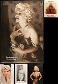2s324 LOT OF 5 UNFOLDED MARILYN MONROE COMMERCIAL POSTERS 1980s great images of the movie legend!