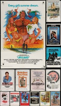 2s063 LOT OF 19 FOLDED ONE-SHEETS 1970s-1980s great images from a variety of different movies!